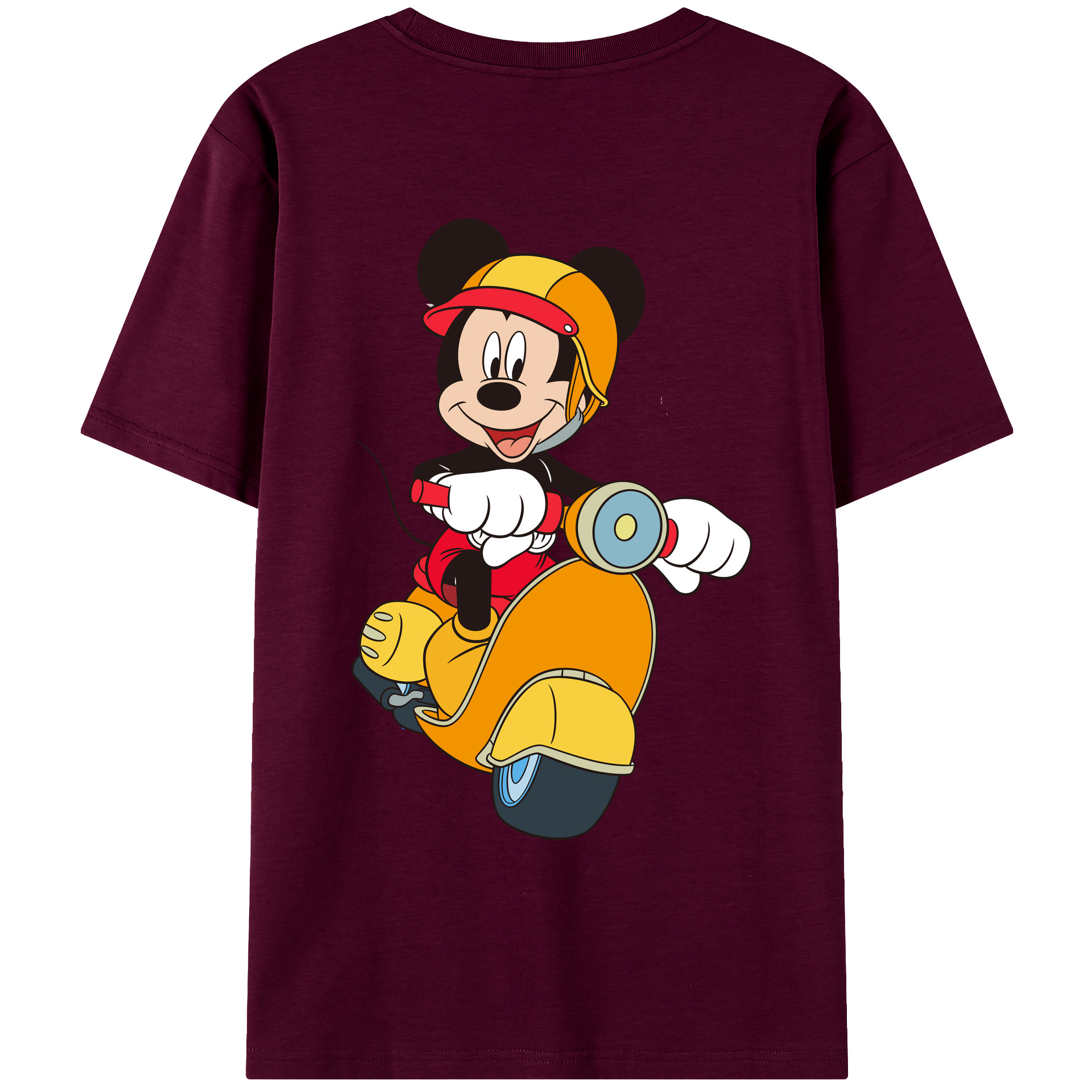 （画像用） ミッキーマウス Mickey Mouse レディース半袖Tシャツ(バックプリント)
